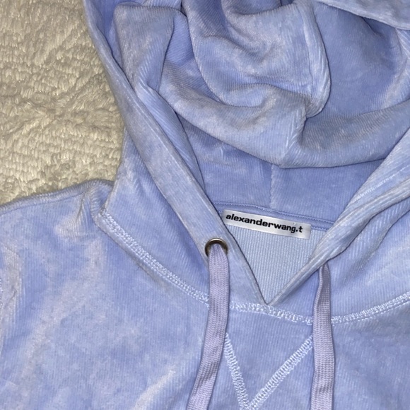 Alexander Wang T corduroy logo elastic hoodie - Picture 3 of 7